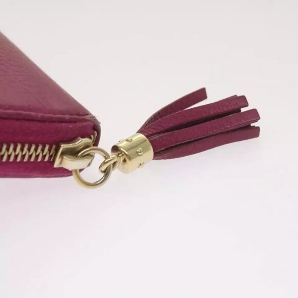 GUCCI Soho Long Wallet Leather Pink 291102 Auth yk11136 - Picture 9 of 16